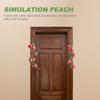 2 Pcs Simulation Peach Hanging String Fruit Photo Props Realistic Artificial Fake Vine Decor Decorations