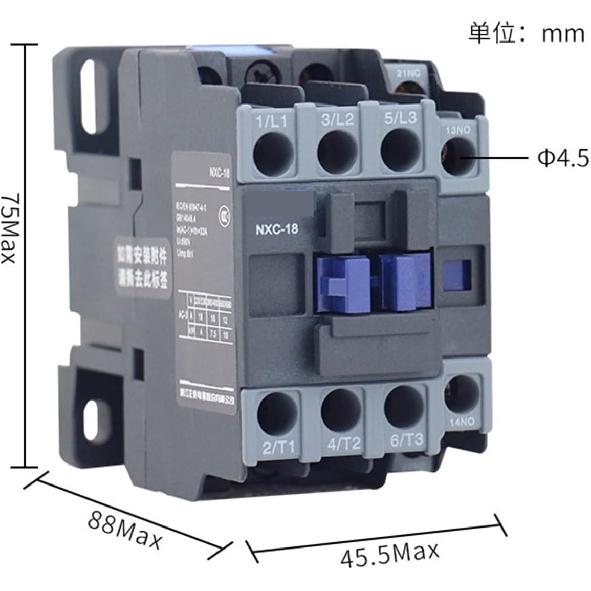 Contactor NXC-09 18A 25A 32A AC Contactor Coil Normally Open Normally Closed 220 380(NXC-18 220V)