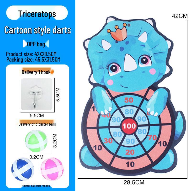 Children's Indoor/Outdoor Sticky Dartboard Set: Target Throwing Toy for Parent-Child Interaction