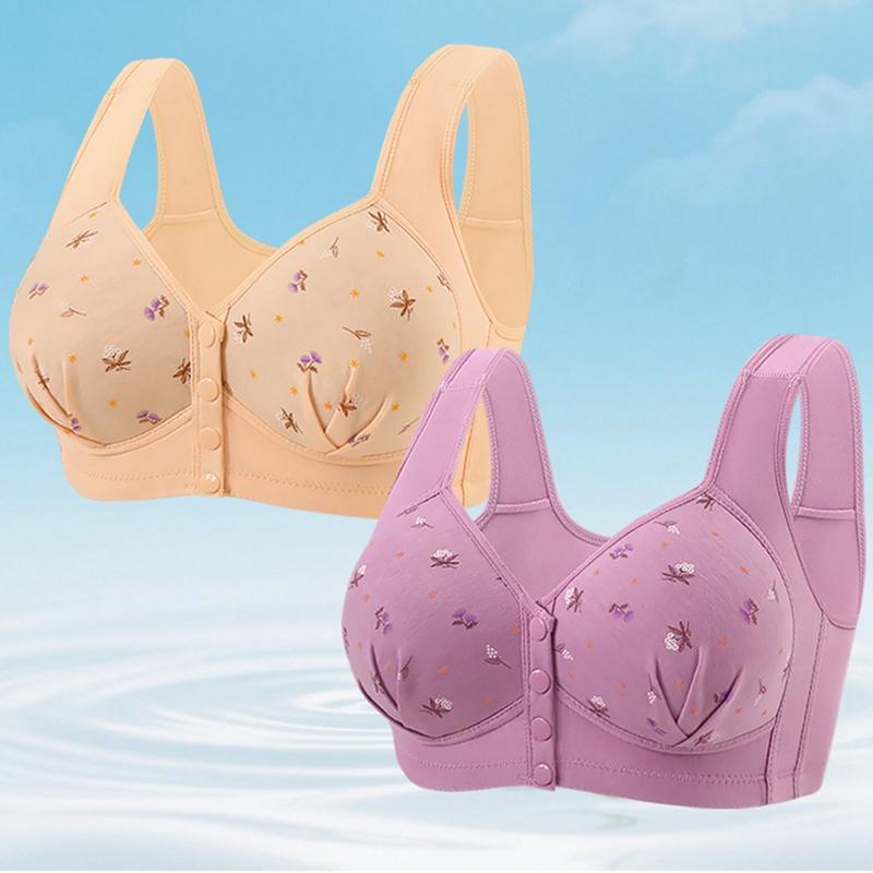 Damen Große Größe Frontverschluss BH Breiter Träger Weste Stil BH