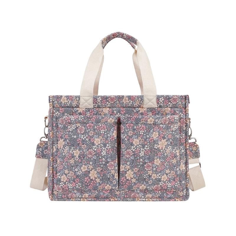 

Spacious Mom Bag with Multifunctional Compartment, Portable Storage Handbag Nappy Case for Travel & Daily 1