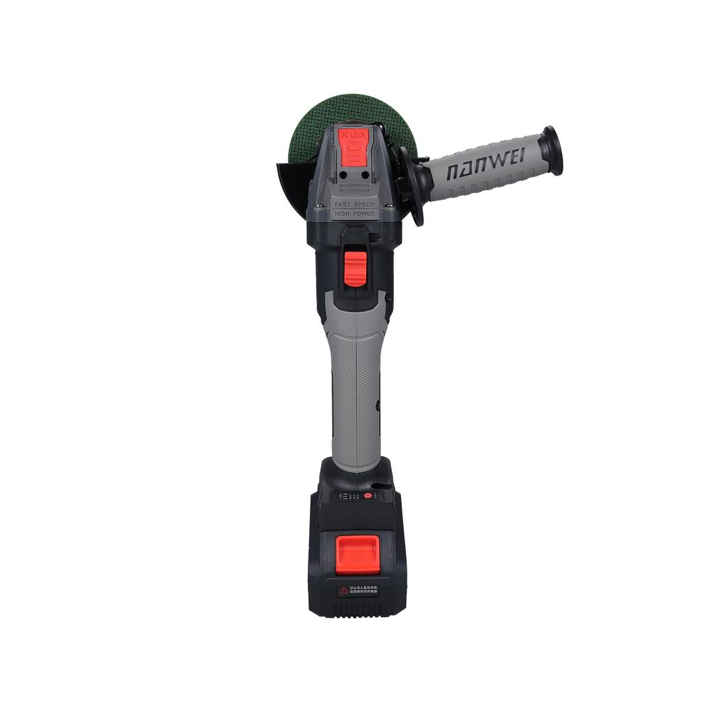 Cordless Angle Grinder 3 Speed Adjustment Electric Grinder Power Display Brushless Motor 21V 4000mah Battery for Cutting Polishing Grinding Metal and