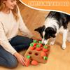 Soft plush carrot sniffing game Contains 9 carrots Stimulating carrot Puppy Snuffle Mat Interactive Pet Carrot Puzzle Toy