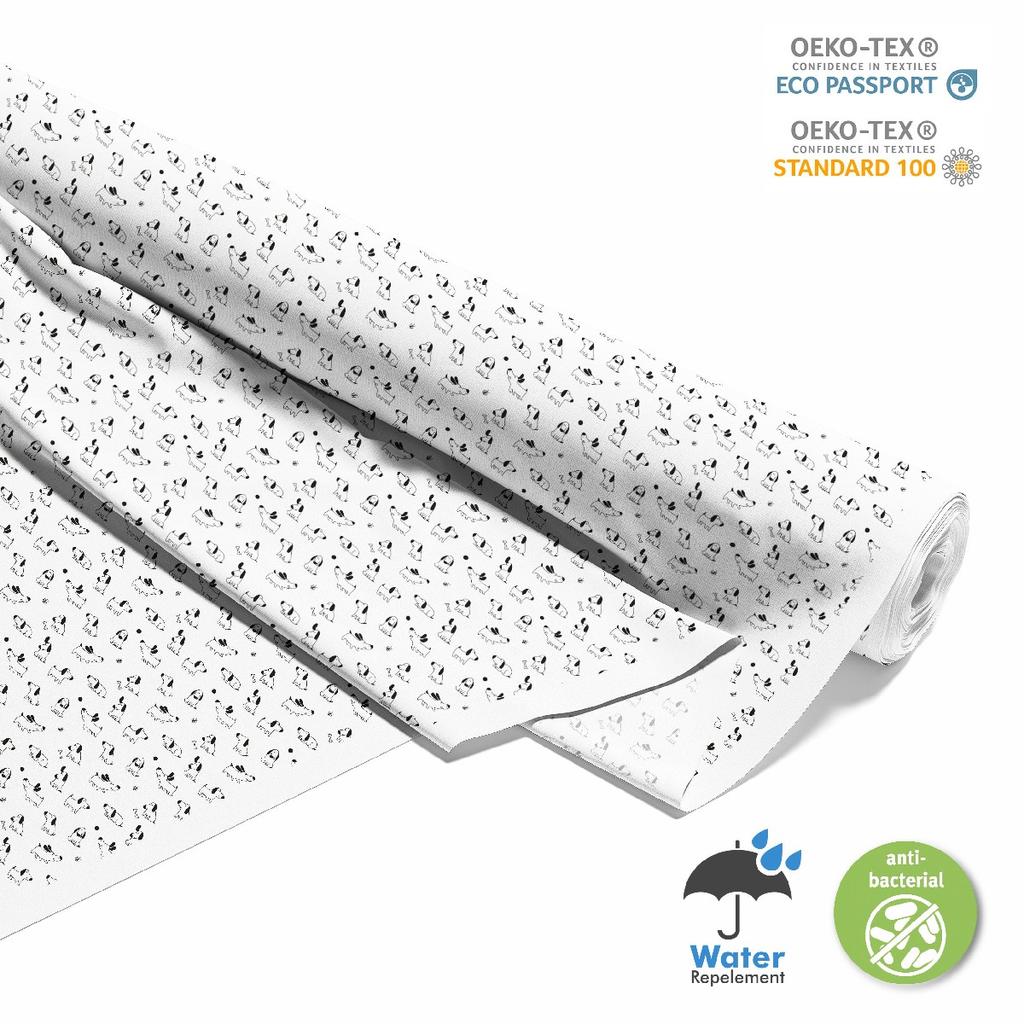 Outdoor Dekostoffe Oxford - Motiv Fröhliche Hunde I Dx440