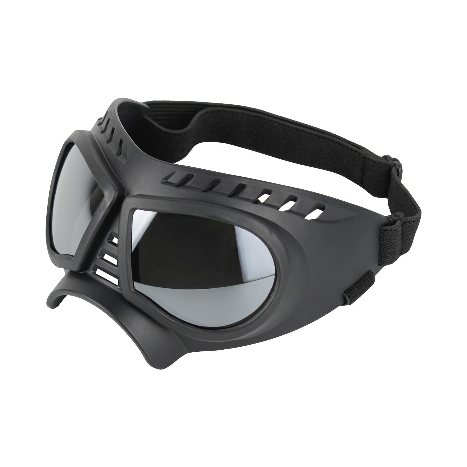 

Собачі окуляри для великих собак, широка морда, м яка оправа, УФ-сонцезахисні окуляри для собак середніх та великих порід, літні окуляри для водіння, зимові окуляри для снігу, регульовані One Size