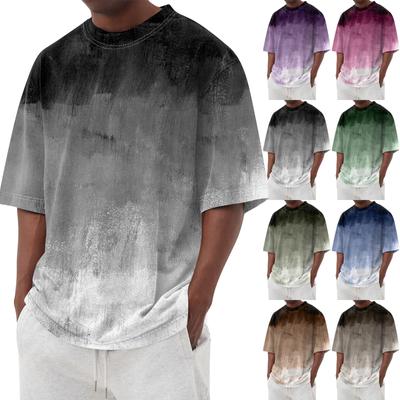 Ανδρικά T-shirt T-shirts Graphic Text Pool3D Printing Street Casual κοντά μανίκια εμπριμέ ρούχα Basic