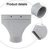 22x25x2cm Flat Hose Adapter Hose Connector Versatile Connection High-Quality Plastic Minimal Height Optimal Air Circulation