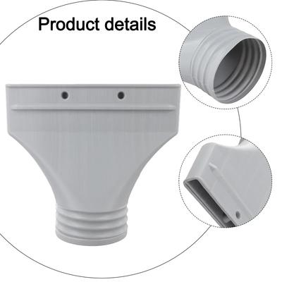 22x25x2cm Flat Hose Adapter Hose Connector Versatile Connection High-Quality Plastic Minimal Height Optimal Air Circulation