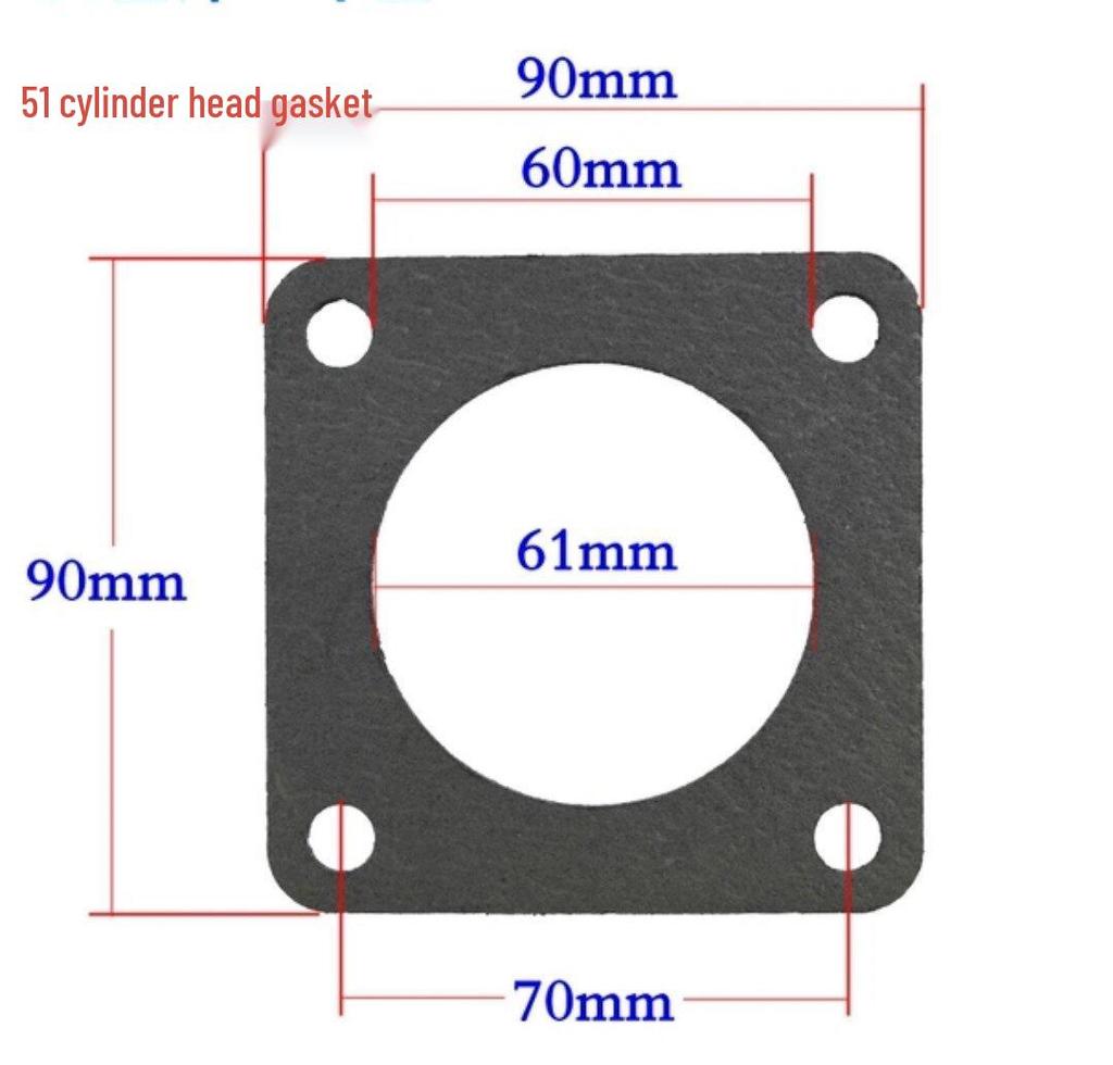 Air Compressor Head & Cylinder Seal Kit: Paper, Steel Wire, Asbestos Gaskets & 3P Air Rod Gasket