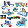 Tayo Minibus Slingsho Warrior Car Toy Set Diy Track Tayo Cartoon Car Toy Collection Car Model Holiday Gift