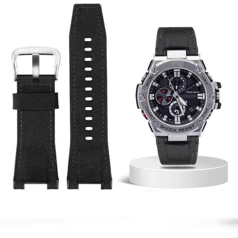 

Genuine Leather Watch Strap For Casio G-SHOCK GST-210/W120L/S130L/S310 GST-B100 W300/400G Notched Men WatchBand 26mm Accessories 26-14mm Notch