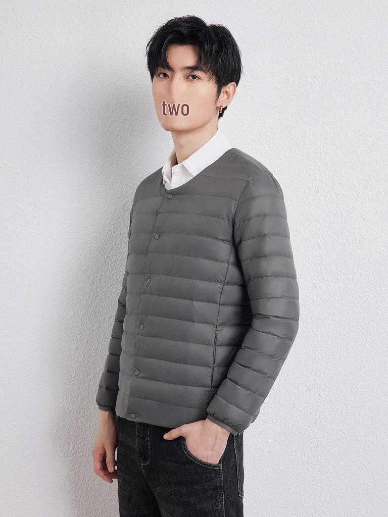 Men's Lightweight Round Neck Down Jacket - 2025 Autumn/Winter Collection