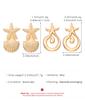 Bohemian Drop Earring for Women Starfish Shells Retro Fashion Beach Vacation Exaggerate Girls Metal Ear Accessories Gifts