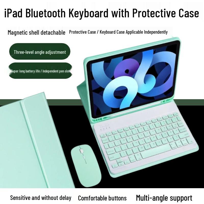 iPad 10th Gen Magnetic Protective Case with Backlit Keyboard & Pen Slot