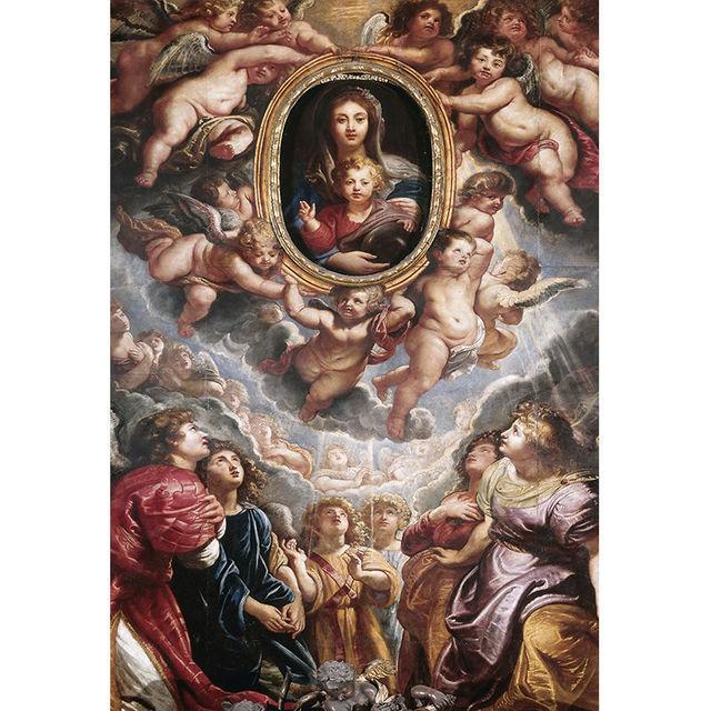 Sacred Heart of Jesus The Virgin Mary of Guadalupe Canvas Painting Poster Print Wall Art Picture for Living Room Office Decorate No Frame