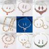 Hot Sale Ladies Alloy Rhinestone Necklace Jewelry Set Bridal Wedding Banquet Accessories
