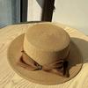French Straw Top Hat Women's Spring Summer Straw Hat Fashion Sunshade Sun Protection Hat Casual