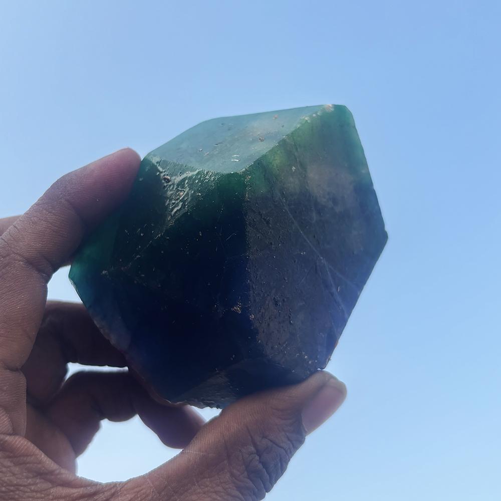 CERTIFIED Natural Fluorite Uncut Rough 1304 Ct Multicolor Earth Mined Gemstone
