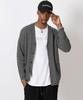 Strike Wool Cardigan (Dark Grey)