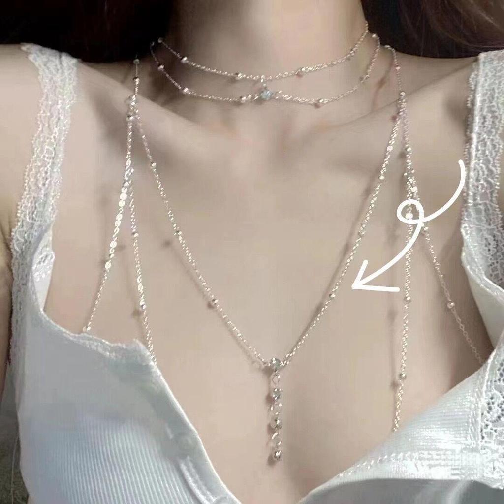 Elegante Catena da Corpo Clavicola - Gioiello Sexy e di Alta Gamma per un Look da Ragazza Hot