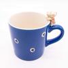 Mino Ware Edoya Handle Cat Mug, 250ml, Blue, E-00217
