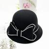 WTEMPO Verstaile Retro Elegant Formal Hats Women's Autumn Winter Casual Caps Cold-proof Windproof Warm Solid Color Flower Bucket Hats