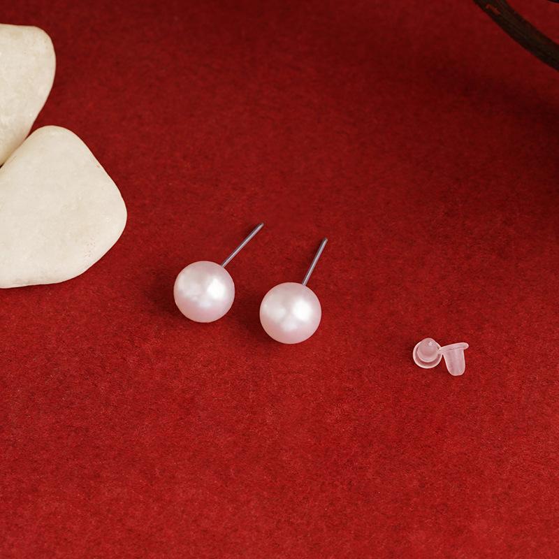 

Imitation gold earrings for women, long-lasting and non-fading, rose flower design, fresh and unique, high-end alloy sand gold ear accessories E2069Imitation pearl earr