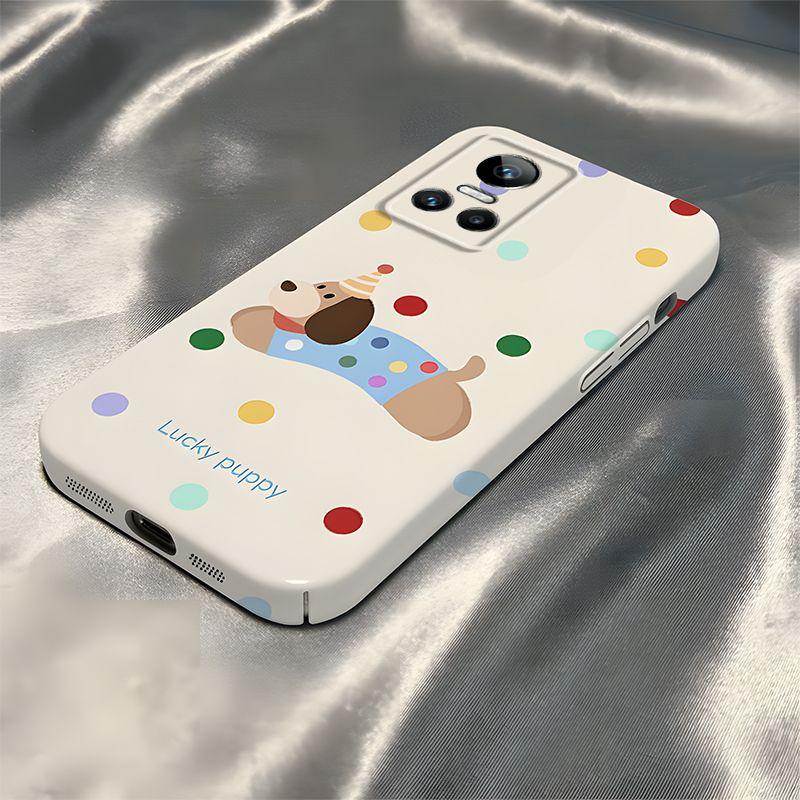 

Polka Dot Dachshund Realme GT Neo3 Mobile Phone Case New Film All-inclusive Anti-drop Hard Case Protective Case True Me GTNeo3
