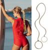Elastic Hair Ties Ponytail Holders Colorful Gym Sports Hair Bands Spiral Long Pony Tial Wrap for Women Thick Hair for Wind Water