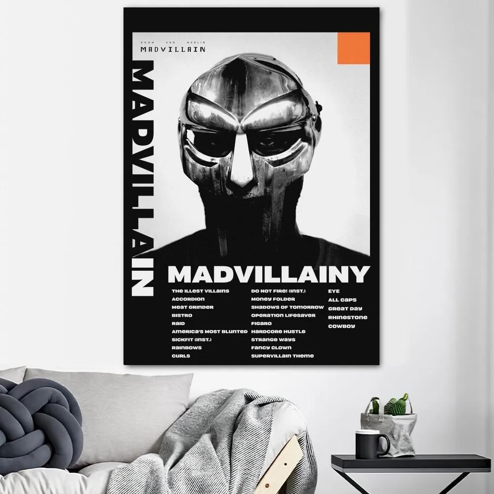 MF DOOM Musik Pop Albumcover, HD Leinwanddruck Poster, Zuhause, Wohnzimmer, Zimmer, Büro Dekorationsgemälde