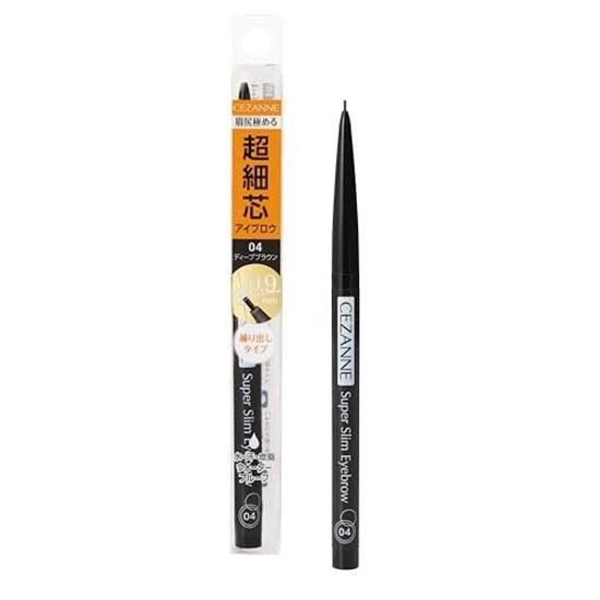 Cezanne Ultra Fine Tip Eyebrow 04 Deep Brown 0.02g Pencil 0.9mm That Allows Precise Drawing Each Hair Tail Eyebrow.