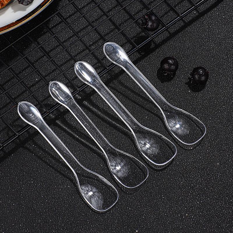 

Yanggge 10cm Disposable Transparent Plastic Tasting Spoons, 500-count