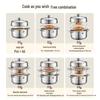 ASD 3-Layer 304 Stainless Steel Multi-Function Steamer