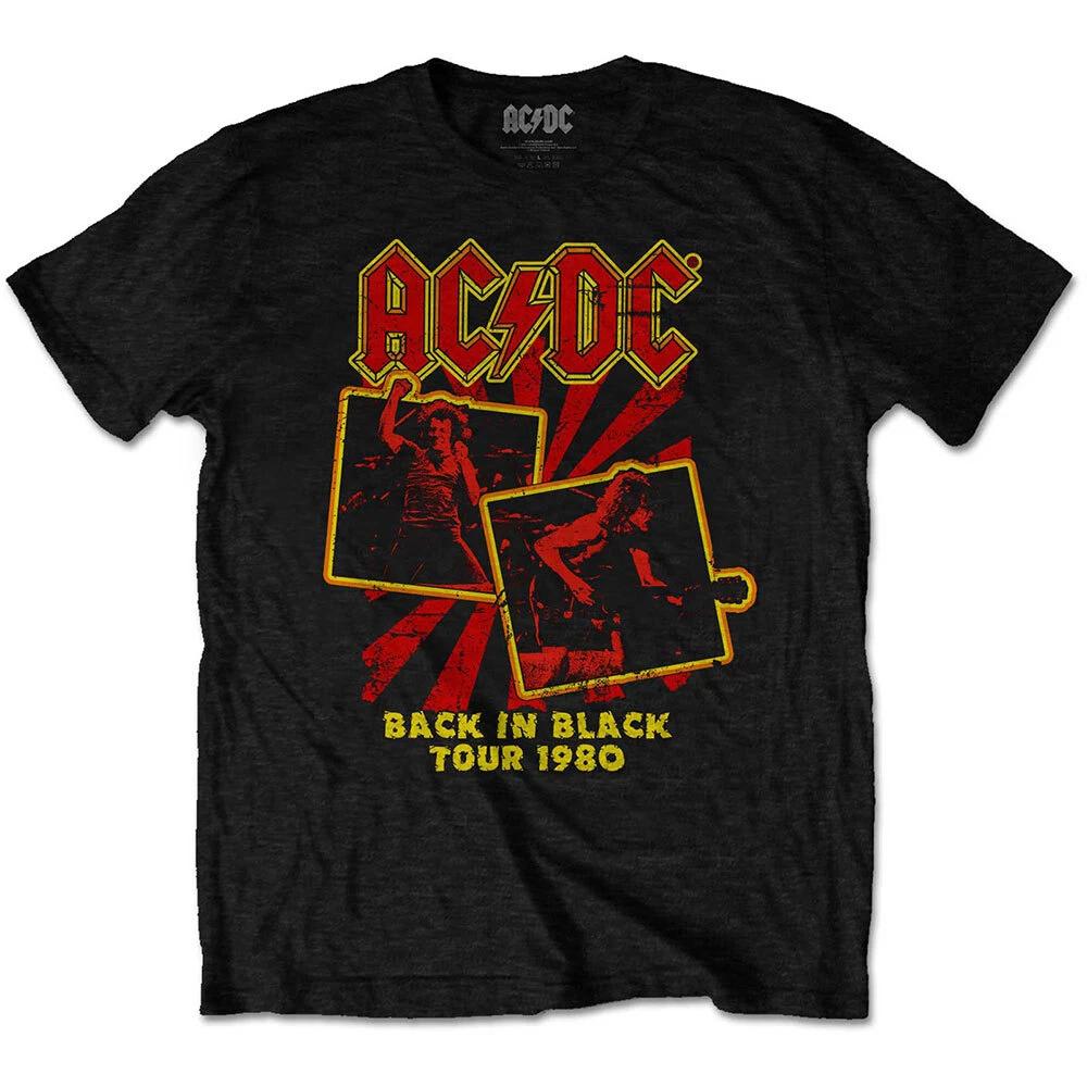 ACDC Back In Black Tour 1980 Official Merchandise T-Shirt M/L/XL NEW- XL