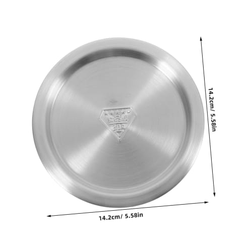 OKUMEYR 14cm Universal Lid for Cooking Pots and Pans, Stainless Steel Frying Pan Cover, Replacement Stockpot Lid for Milk, Boiling Prevention, Spill P