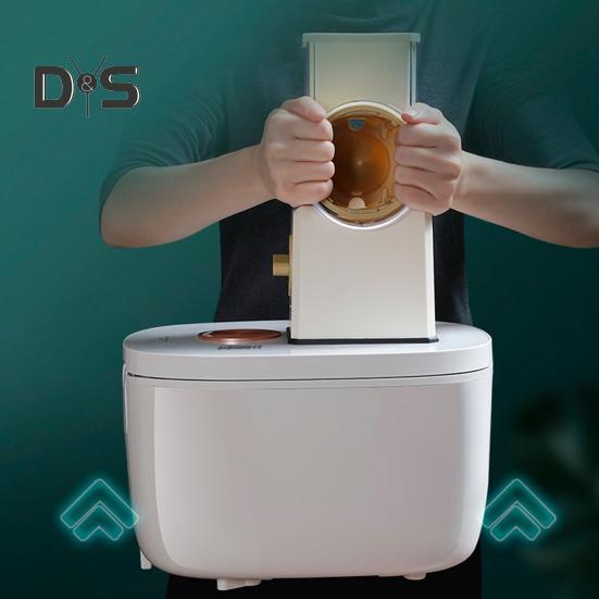 Tritatutto per verdure senza sforzo Base ad aspirazione forte 3 set di lame Tagliaverdure rotativo manuale manuale Fornitura da cucina