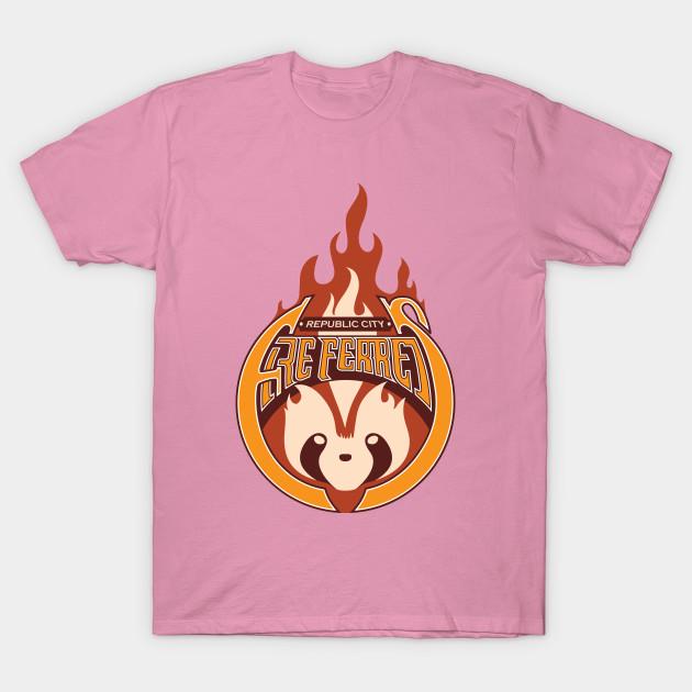 T Shirt Kobiety Republic City Fire Ferrets Harajuku Print Kawaii Tshirt Letnia koszulka damska z krótkim rękawem Top Tee