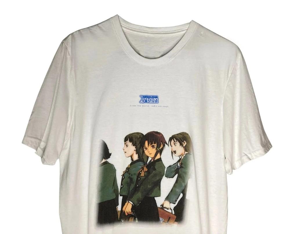 SERIAL EXPERIMENTS LAIN ANIME UNISEX GILDAN t-shirt - high quality print Unisex T-Shirt XL