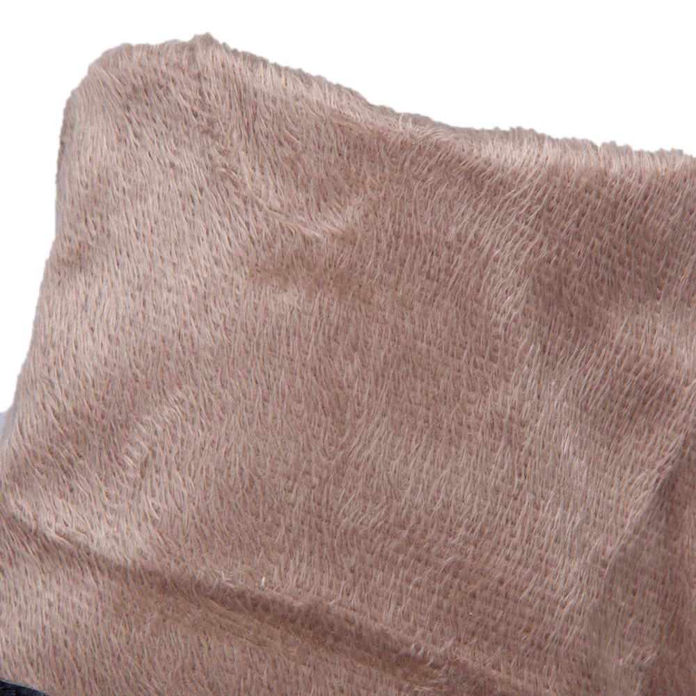 Fashion Autumn Winter Warm Over The Knee Boots Women Fashion Side Zipper High Heels Bow Ladies Soft PU Leather Long Botas Mujer Brown