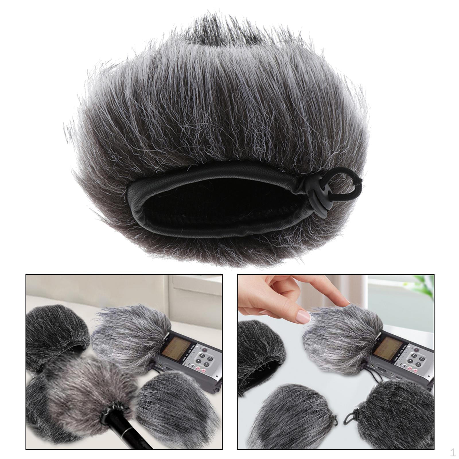 

Меховой рукав Furry Muff микрофон для домашней записи 10x8cm_D50 Long hair