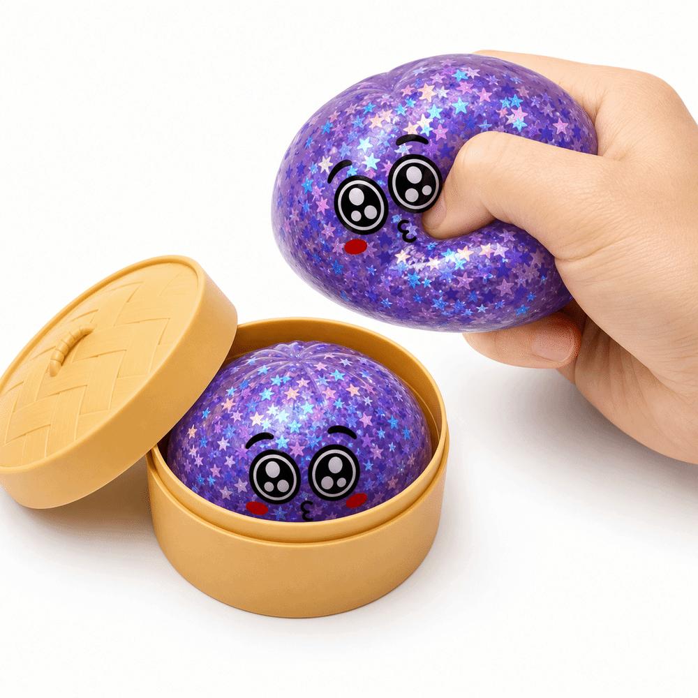 Mit Dampfgarer Knödel Blind Box Knetspielzeug Glitzer Knetspielzeug Zur Linderung von Stress Angst