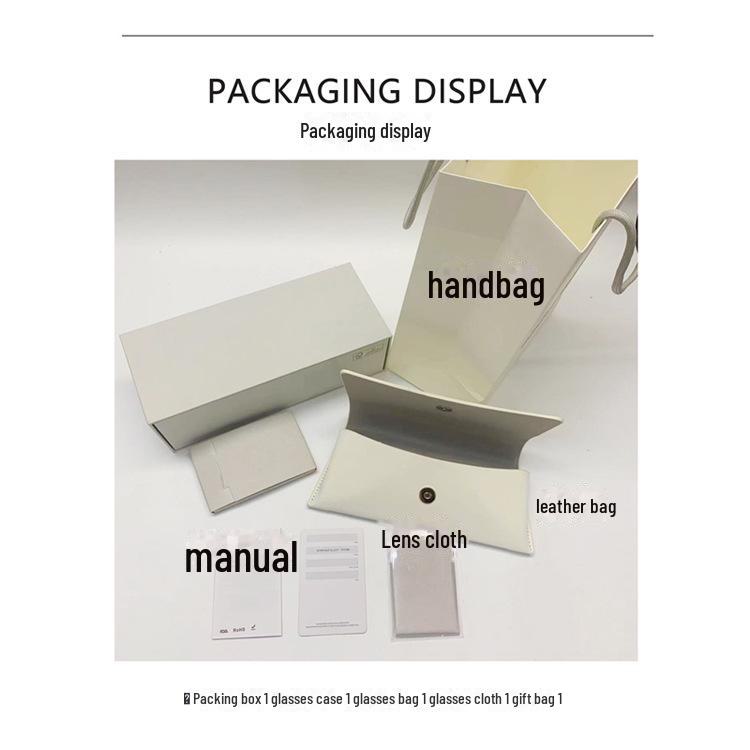 

уведомление: Для отправки упаковки ГМ требуется полный заказ. Качественная упаковочная коробка для очков, полный комплект.