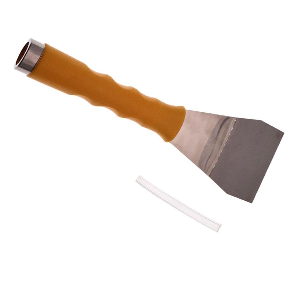 25 by 7 5 CM Bent Chisel Paint Scraper with Stainless Steel Thick Blade for Wallpaper and Drywall Putty Removal