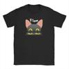 Men's Flowing Movie Cat T Shirt Cartoon Animated Movie 100% Cotton Tops Funny Short Sleeve Round Collar Tee Present T-Shirts