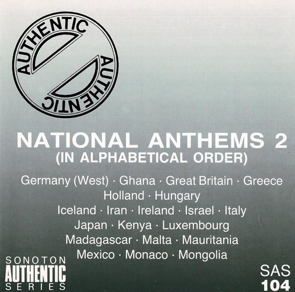 

CD VARIOUS National Anthems In Alphabetical O SAS104 Sonoton 1990 Germany Military Used