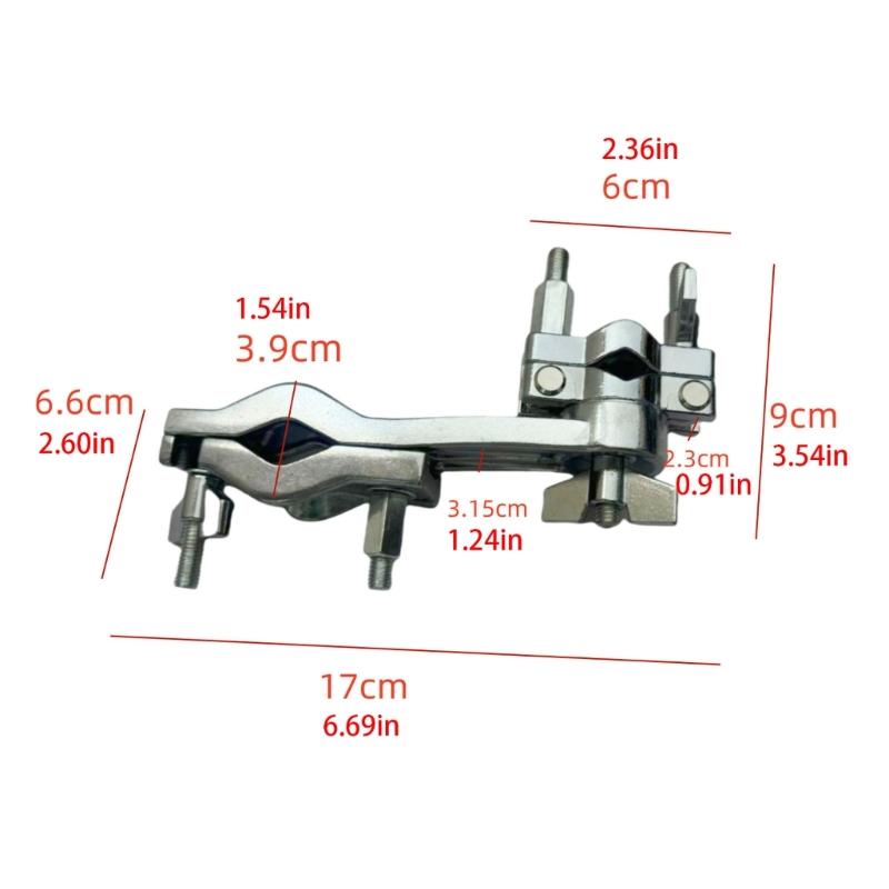 Adjustable Metal Cowbell Clamp Percussion Mounting Bracket Cowbell Holder Musical Instrument Parts Easy Installation