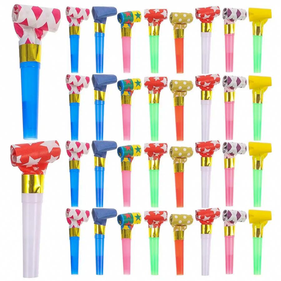 25/50/100pcs Party Blower Cheer Generator Atmosphere Whistle Supplies Party Decor Festival Birthday Celebration Props XJM