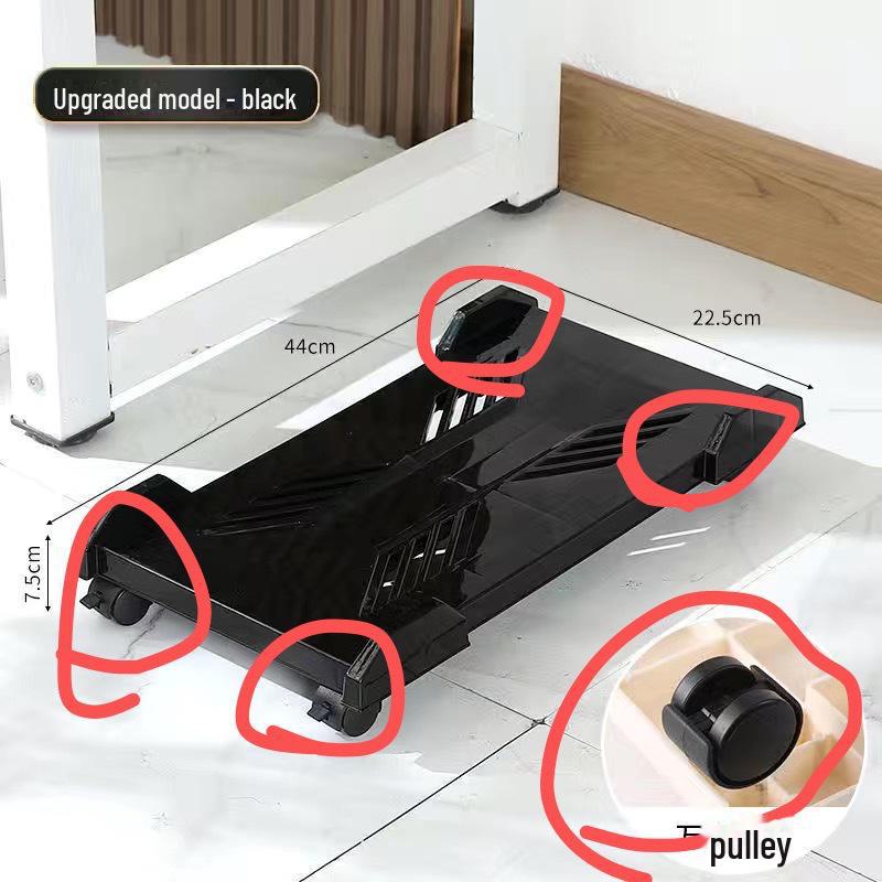 

Регулируемая подставка для настольного компьютера и полка для хранения 4 wheels