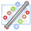 17" Adjustable Stainless Steel Rolling Pin with Thickness Scale