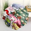 1pc Sanrio Umbrella Portable Folding Umbrella Iron Frame Hole Bone Structure Outdoor Home Umbrella